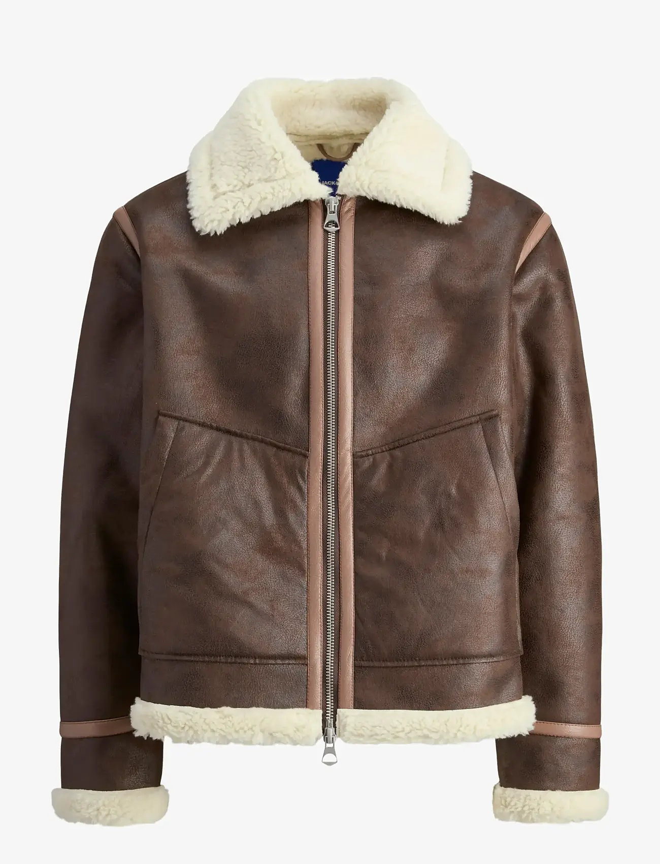Jack & Jones - JORLIVERPOOL AVIATOR JACKET SN - herbstjacken - chocolate torte - 1