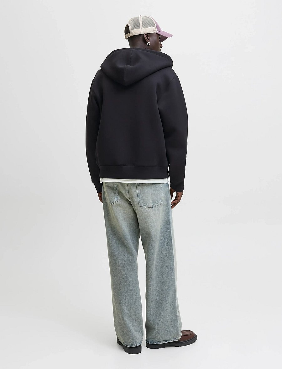 Jack & Jones - JCOCOVER SCUBA SWEAT ZIP HOOD SN - kapuzenpullover - black - 2