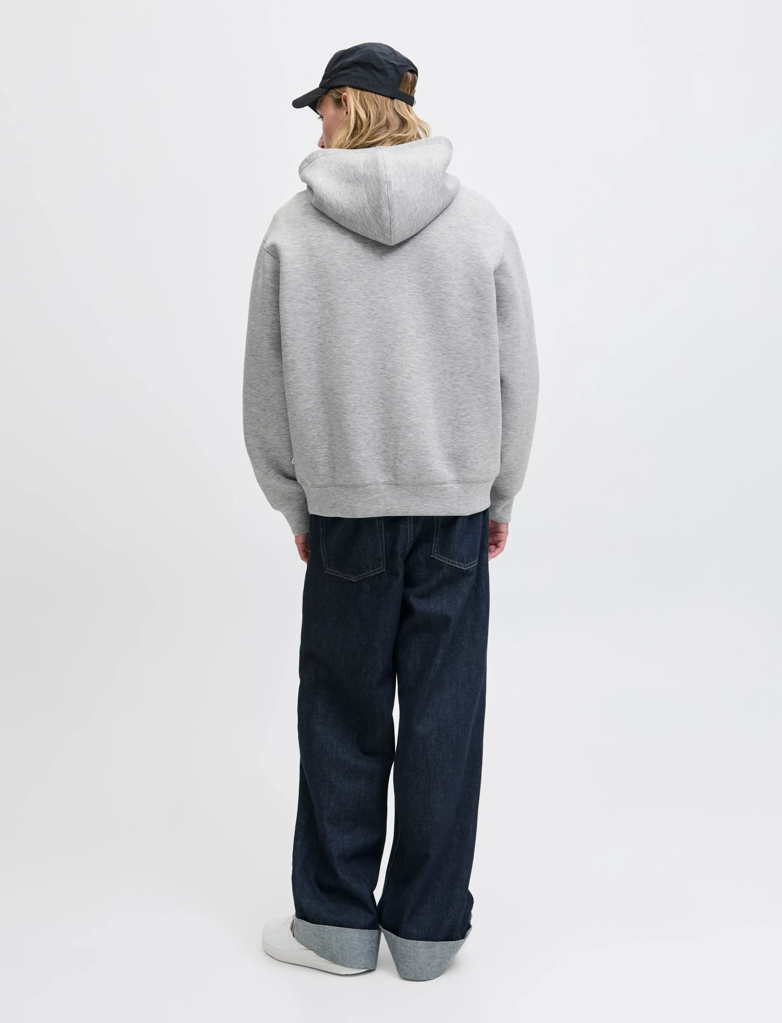Jack & Jones - JCOCOVER SCUBA SWEAT ZIP HOOD SN - hættetrøjer - light grey melange - 2