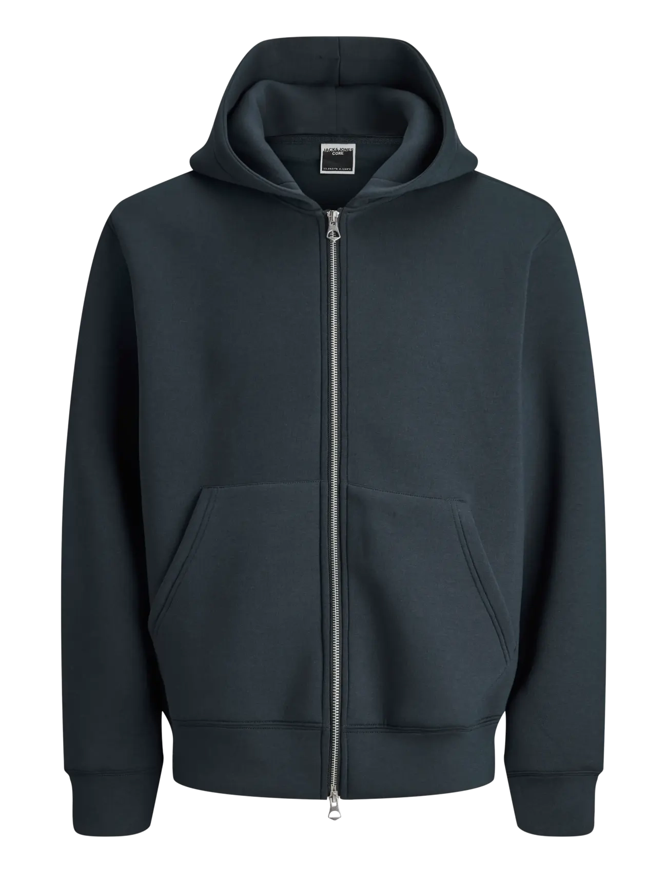 JACK & JONES Jcocover Scuba Sweat Zip Hood Sn Navy - L - Herren