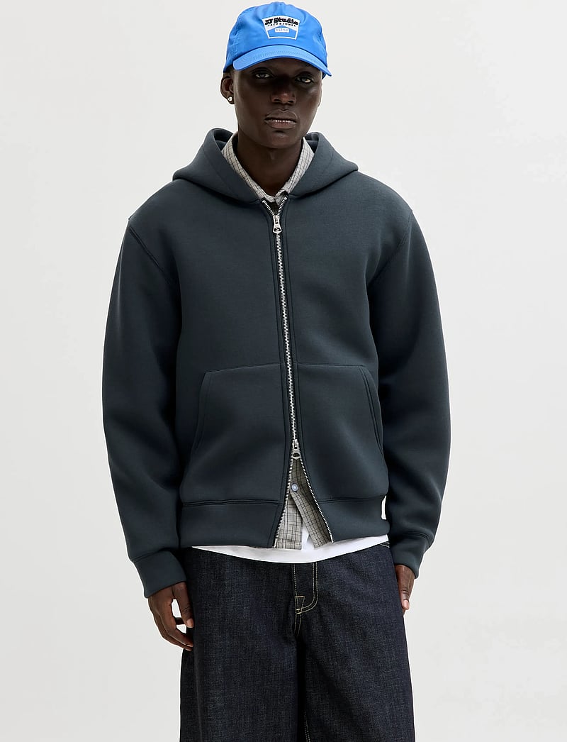 Jack & Jones - JCOCOVER SCUBA SWEAT ZIP HOOD SN - kapuzenpullover - outer space - 0