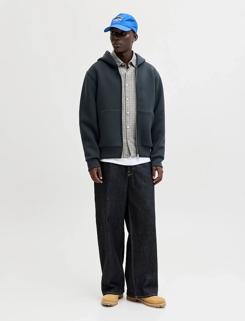 Jack & Jones - JCOCOVER SCUBA SWEAT ZIP HOOD SN - kapuzenpullover - outer space - 4