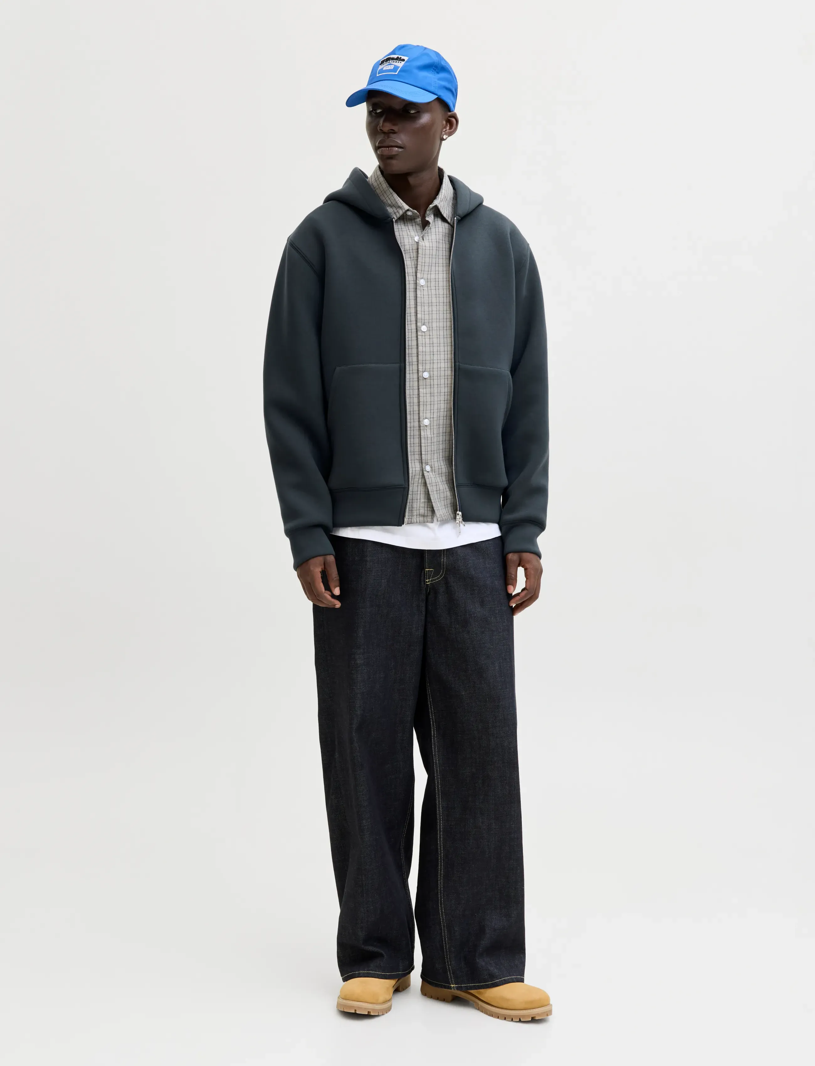 Jack & Jones - JCOCOVER SCUBA SWEAT ZIP HOOD SN - hettegensere - outer space - 4