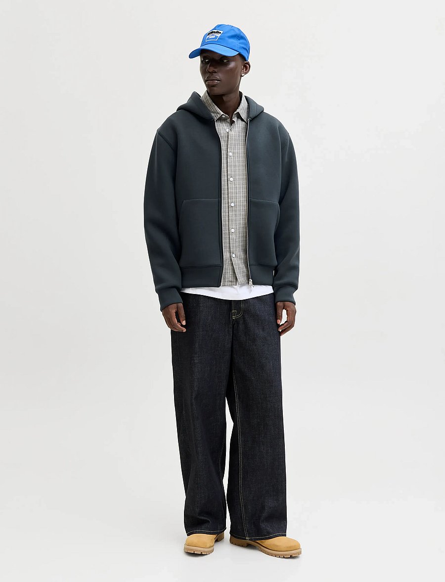 Jack & Jones - JCOCOVER SCUBA SWEAT ZIP HOOD SN - hoodies - outer space - 4