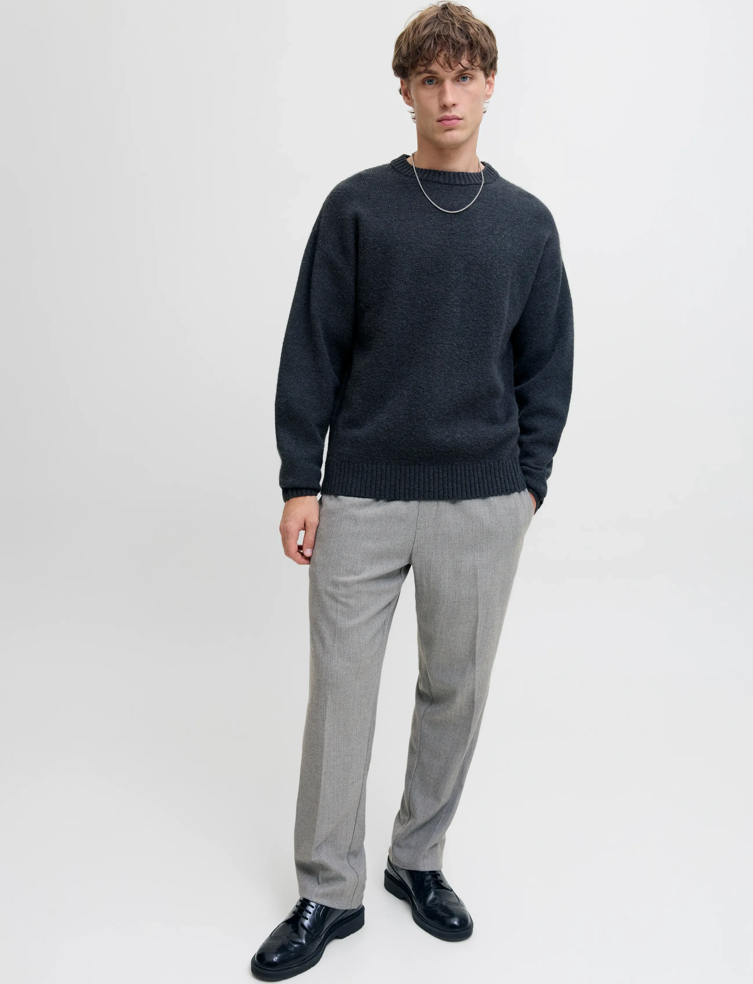 Jack & Jones JPSTKANE EDWIN WINTER JOGGER LN - Streetstyle - GREY MELANGE / grey