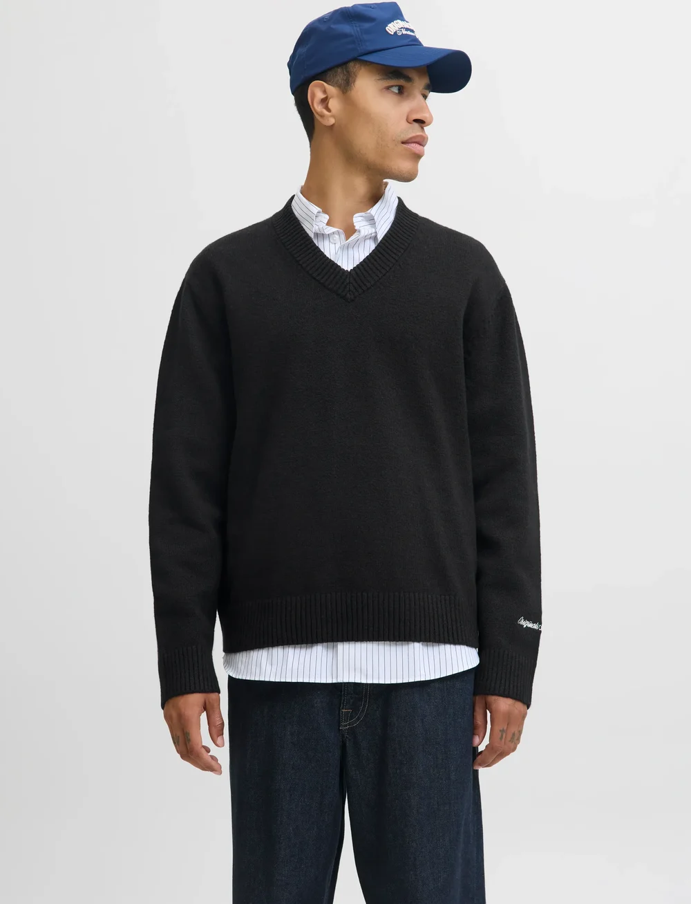 Jack & Jones - JORNORREBRO KNIT V-NECK - v-ausschnitt - black - 0