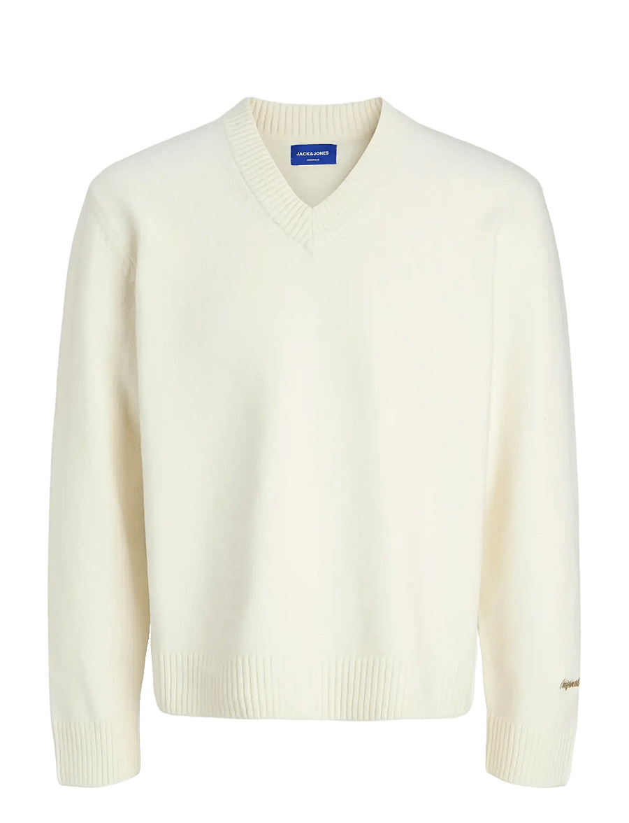 Jack & Jones - JORNORREBRO KNIT V-NECK - v-ringat - sea salt - 1