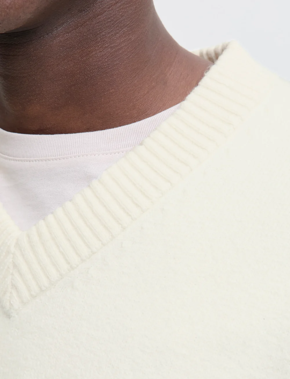 Jack & Jones - JORNORREBRO KNIT V-NECK - v-kaelusega kudumid - sea salt - 4