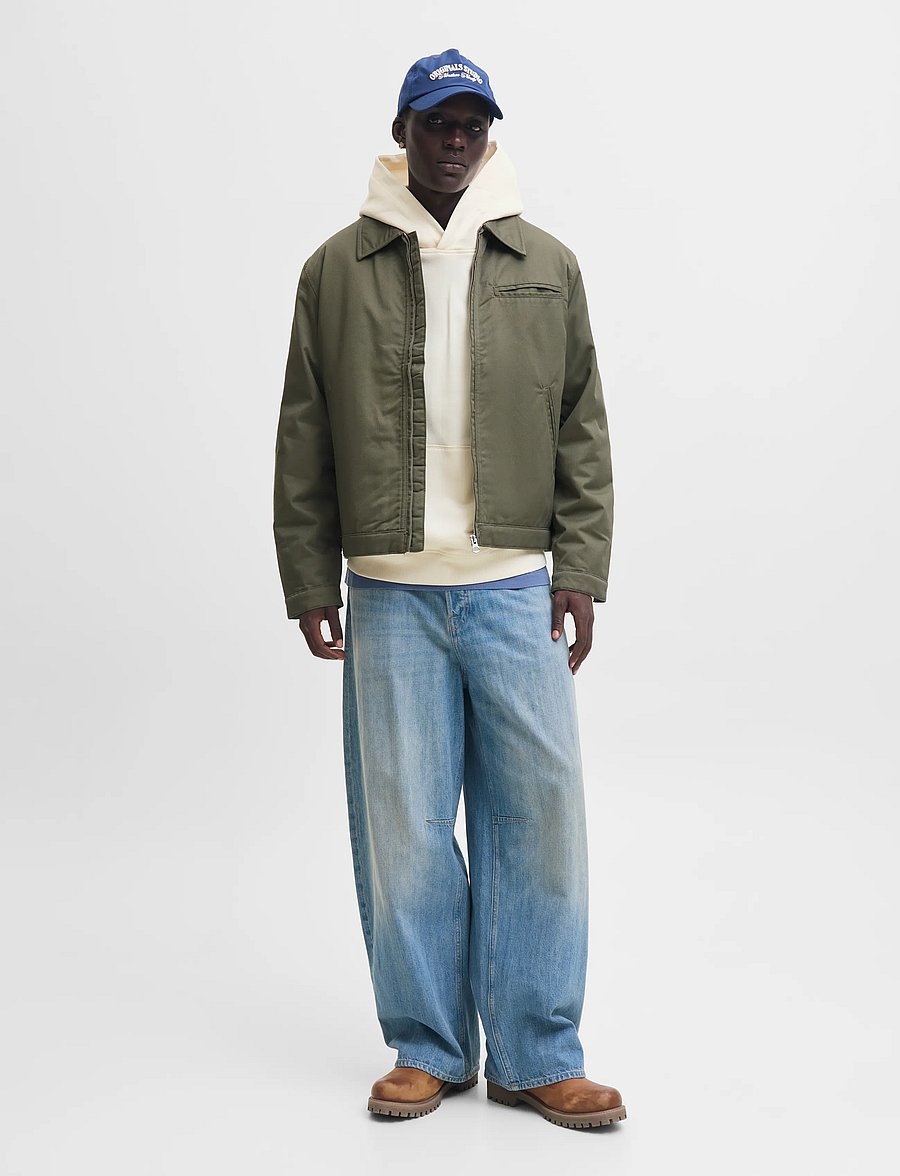 Jack & Jones - JORNORREBRO TYPO BACK SWEAT HOOD SN - hoodies - antique white - 4
