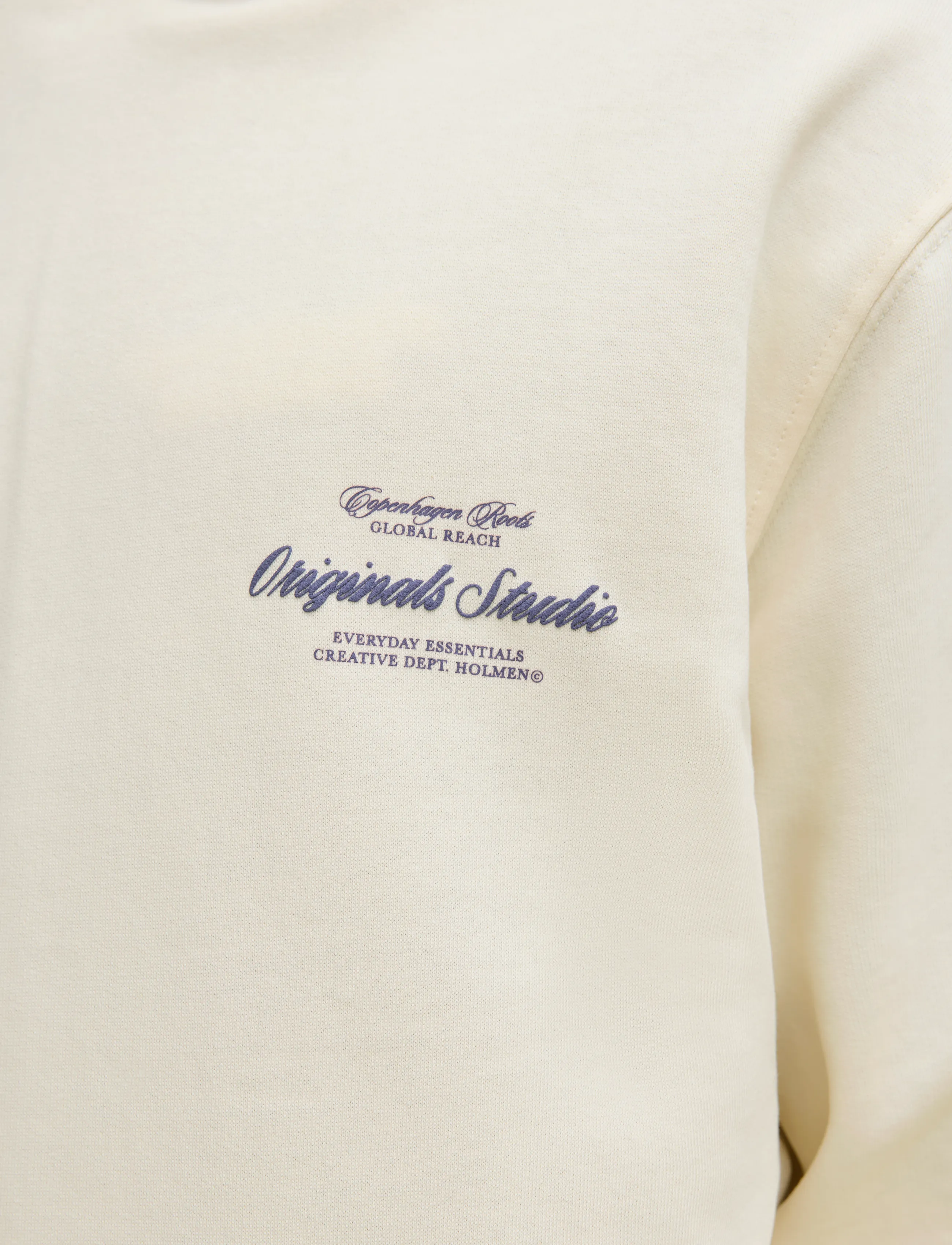 Jack & Jones - JORNORREBRO TYPO BACK SWEAT HOOD SN - hoodies - antique white - 5