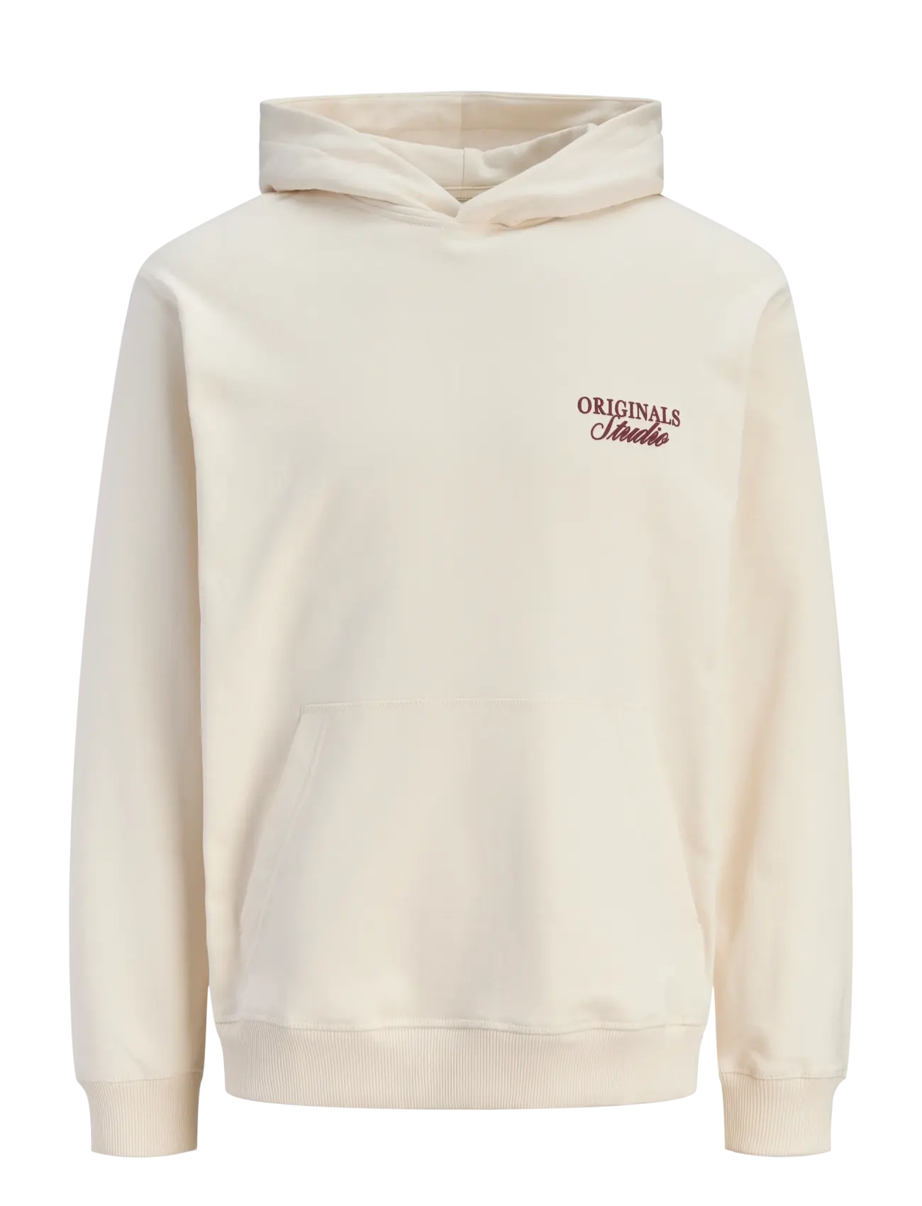 JACK & JONES Jornorrebro Typo Back Sweat Hood Sn Cream - XL - Herren