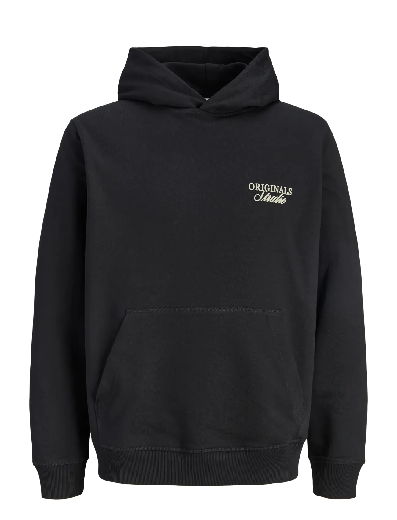 JACK & JONES Jornorrebro Typo Back Sweat Hood Sn Schwarz - XL - Herren