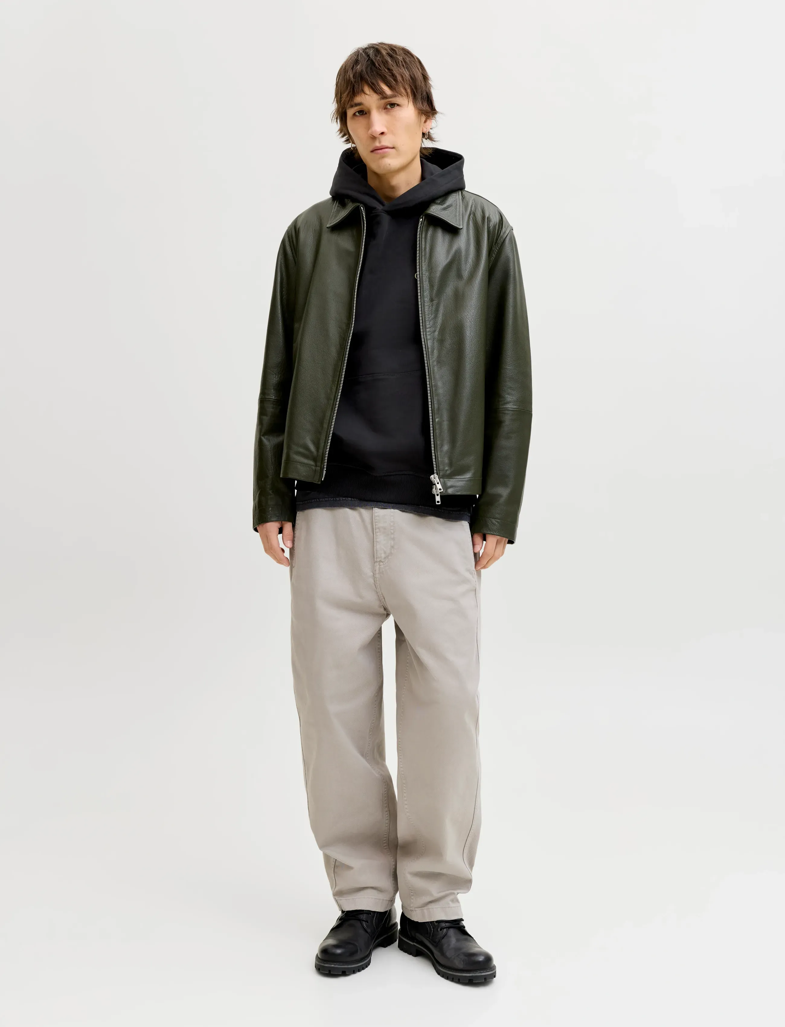 Jack & Jones - JORNORREBRO TYPO BACK SWEAT HOOD SN - hættetrøjer - black - 4