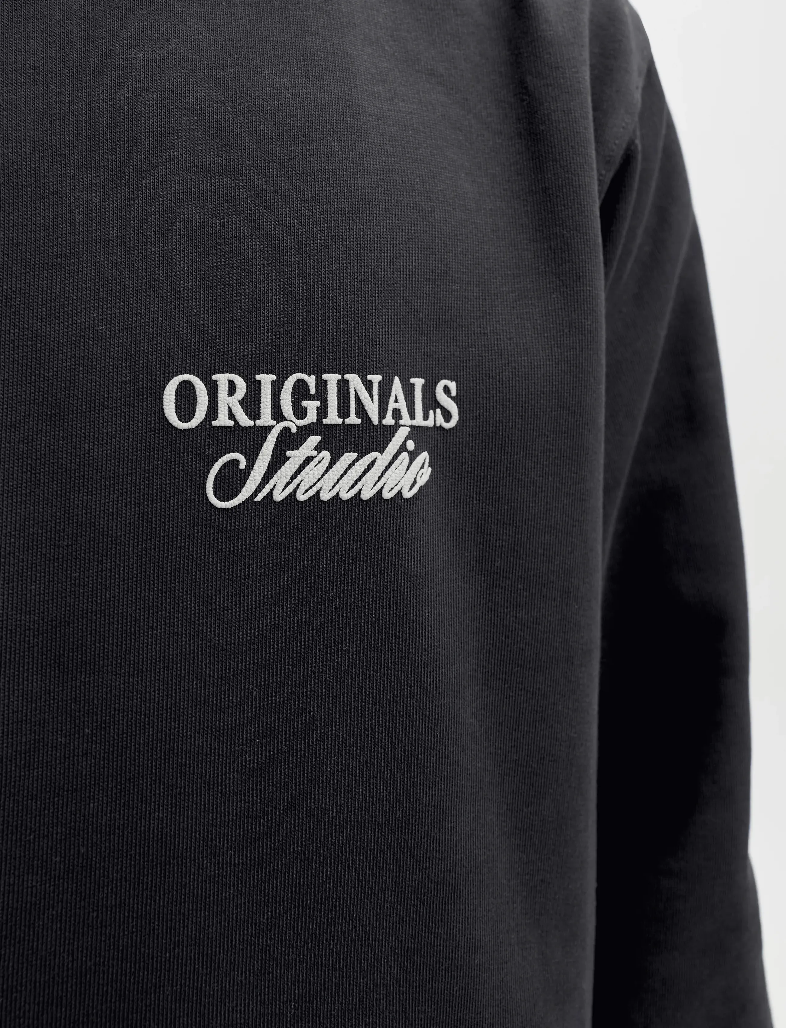 Jack & Jones - JORNORREBRO TYPO BACK SWEAT HOOD SN - hættetrøjer - black - 5