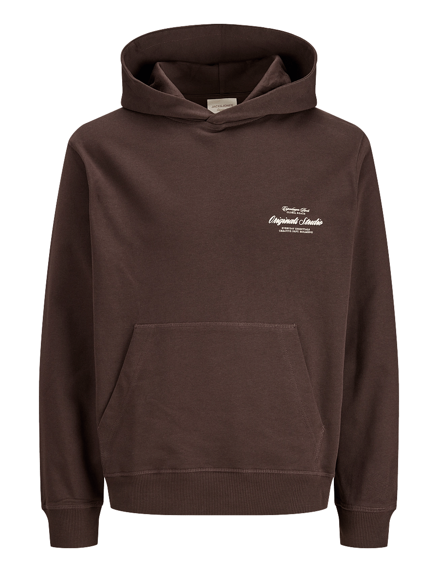 Jack & Jones - JORNORREBRO TYPO BACK SWEAT HOOD SN - kapuzenpullover - java - 1