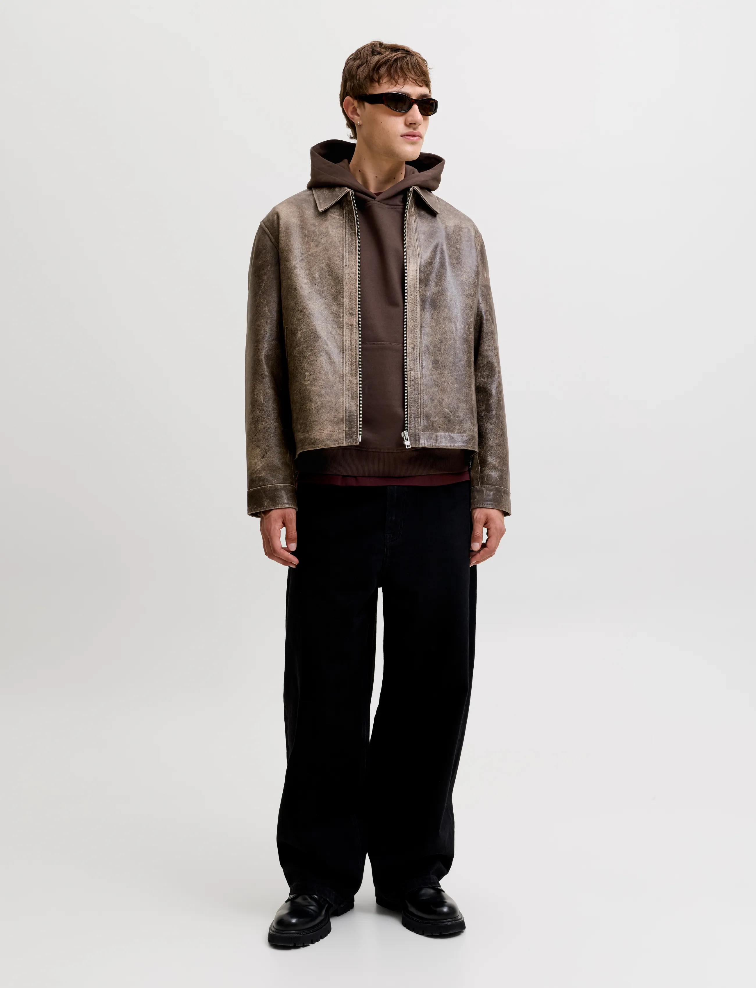Jack & Jones - JORNORREBRO TYPO BACK SWEAT HOOD SN - kapuzenpullover - java - 4