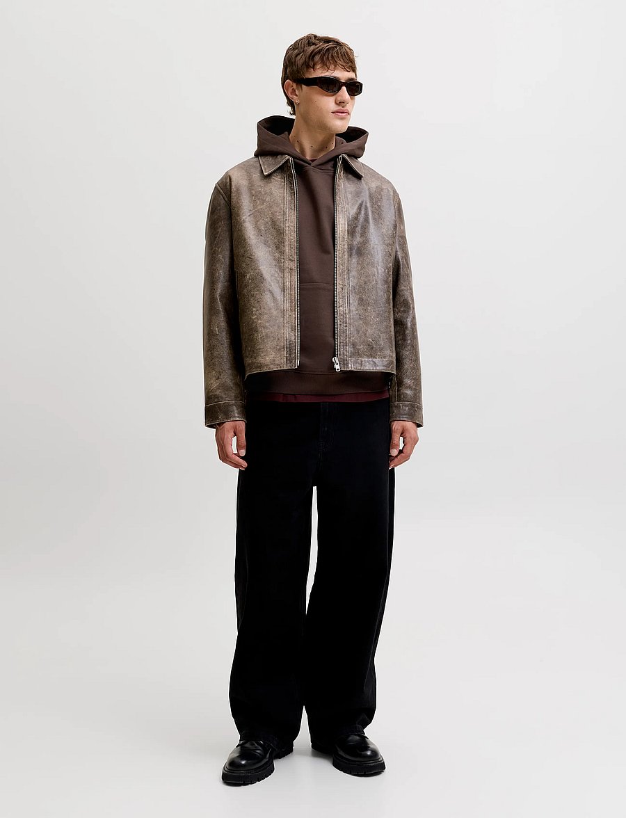 Jack & Jones - JORNORREBRO TYPO BACK SWEAT HOOD SN - kapuzenpullover - java - 4