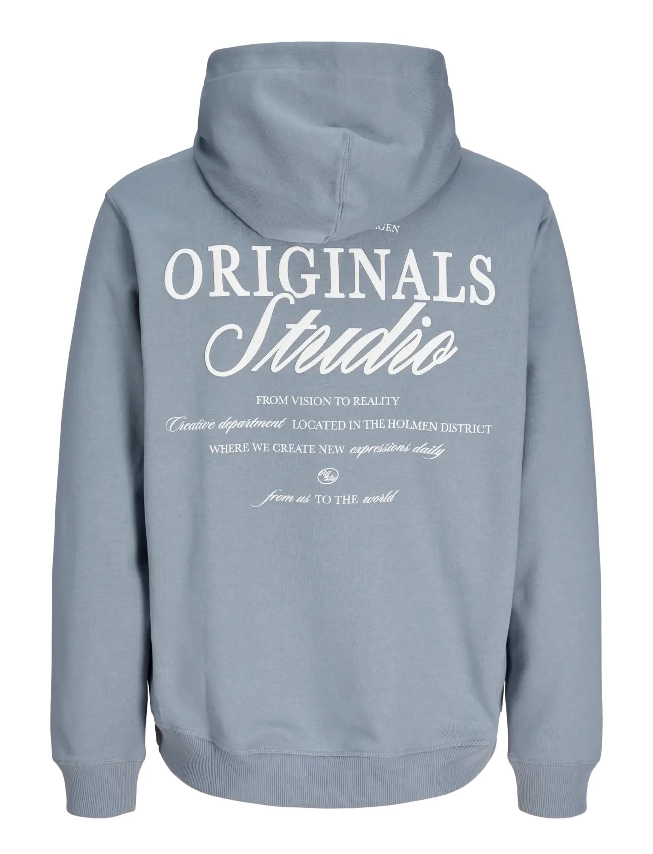 Jack & Jones - JORNORREBRO TYPO BACK SWEAT HOOD SN - hættetrøjer - tradewinds - 2