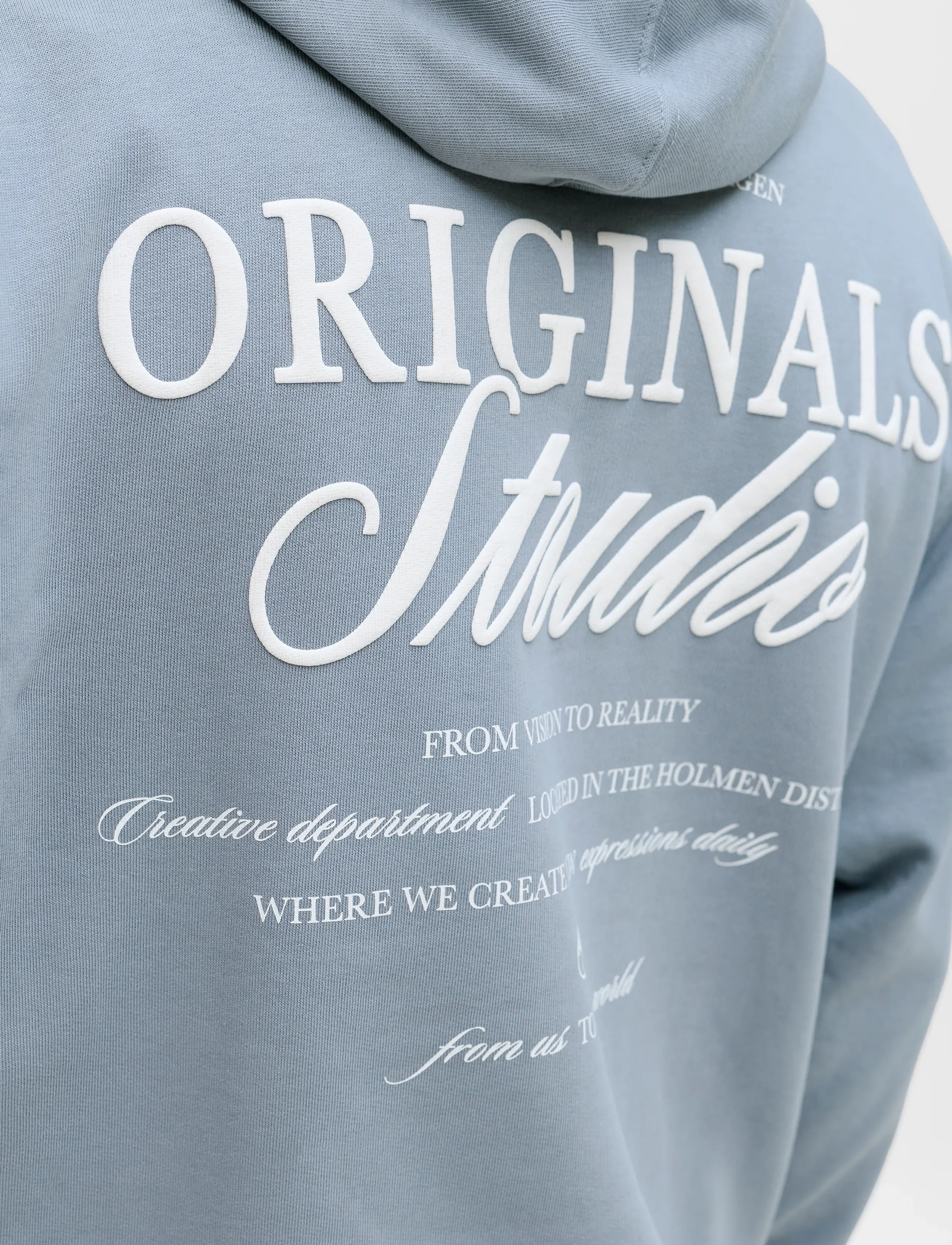 JACK & JONES Jornorrebro Typo Back Sweat Hood Sn hoodies herr – bild 6