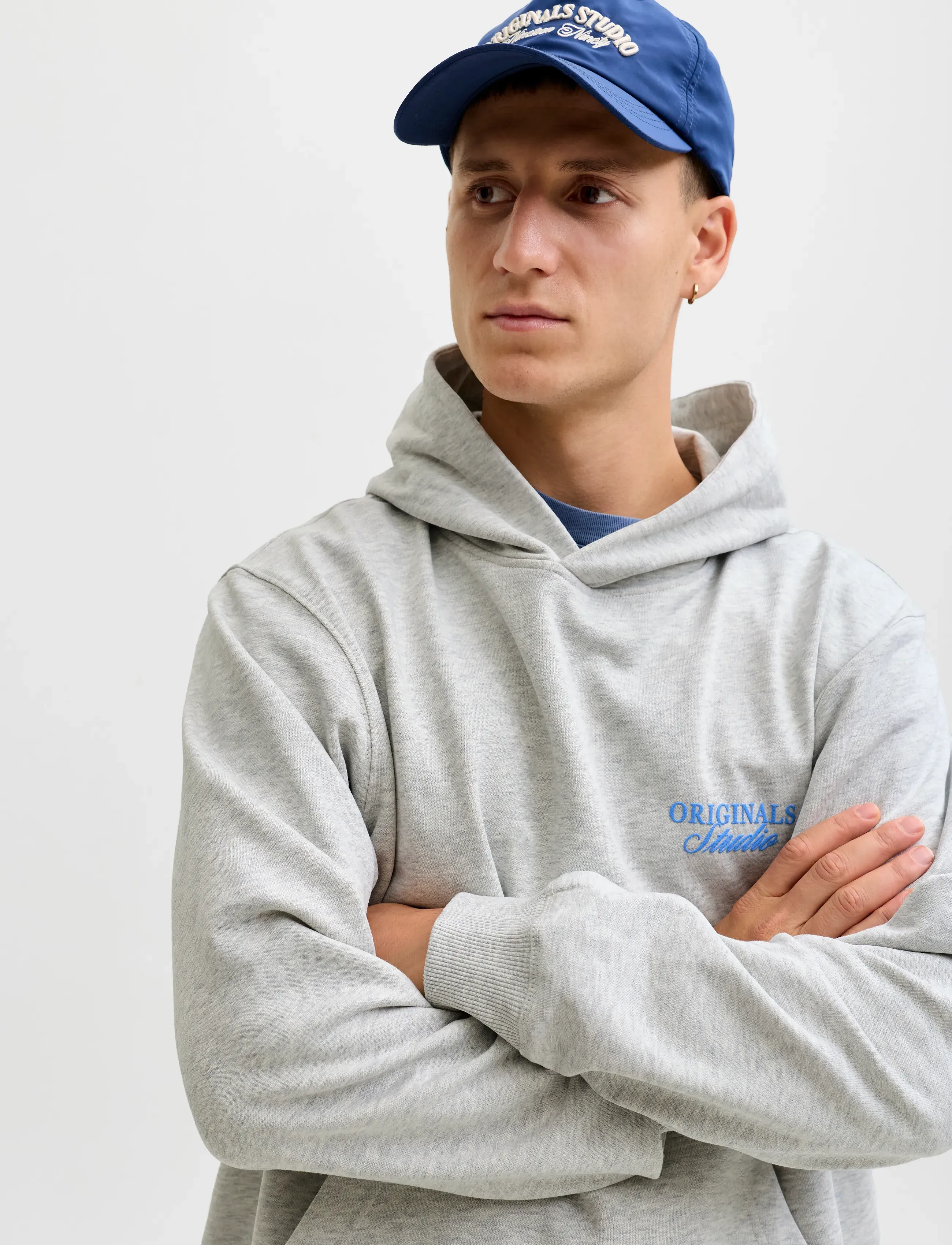 JACK & JONES Jornorrebro Typo Back Sweat Hood Sn hoodies herr – bild 6