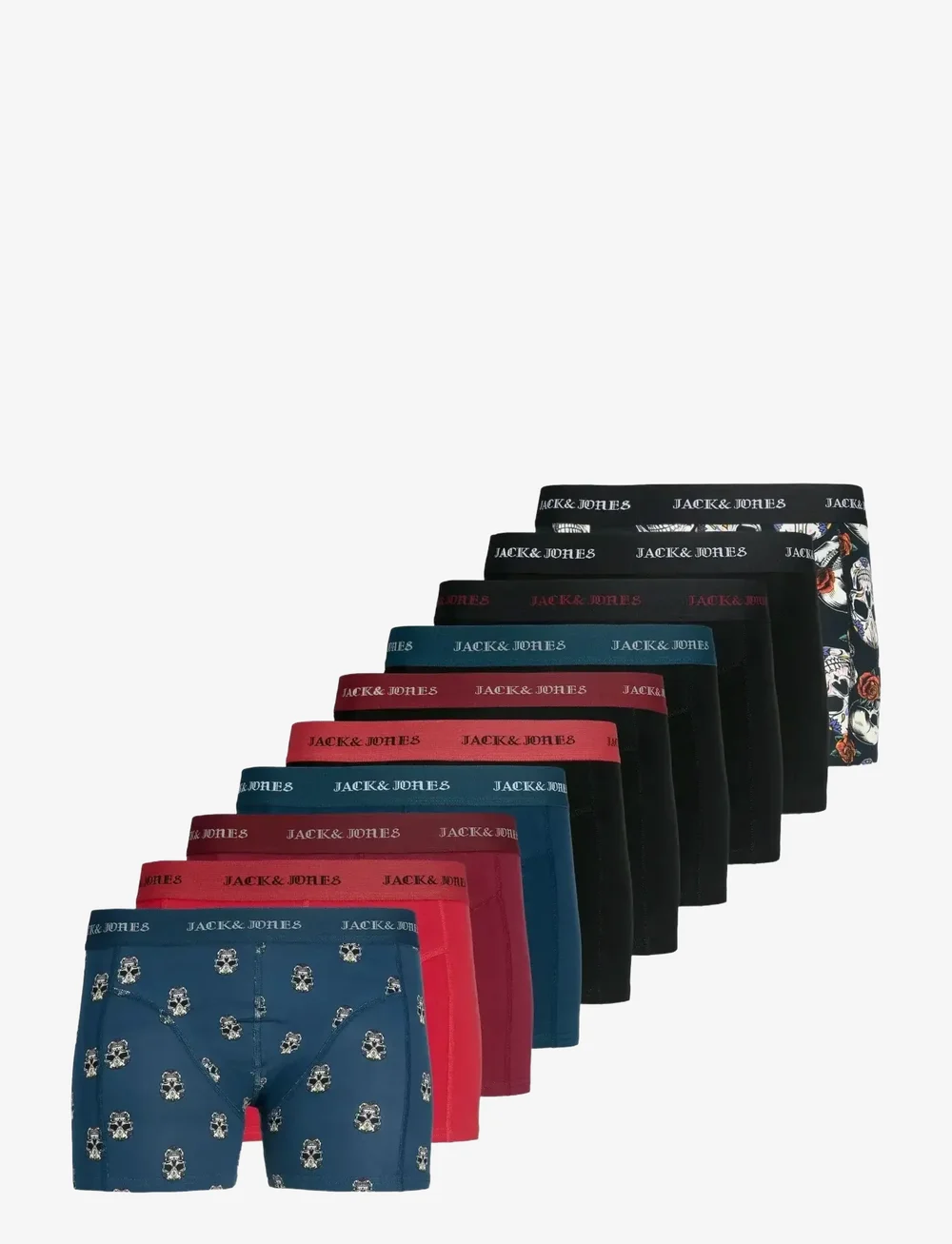 Jack & Jones - JACMURPHY SKULL TRUNKS 10 PACK - multipack kalsonger - titan - 1