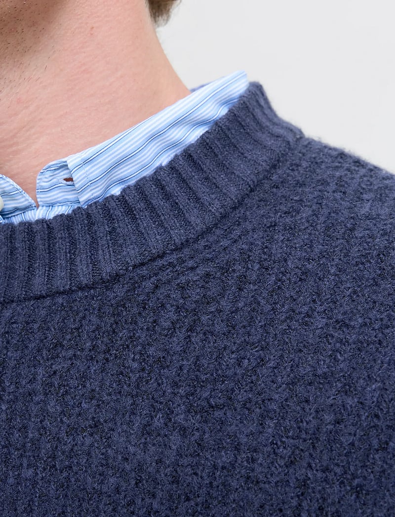 Jack & Jones - JORYORK OLLIE KNIT CREW NECK - Ümmarguse kaelusega kudumid - ocean cavern - 4