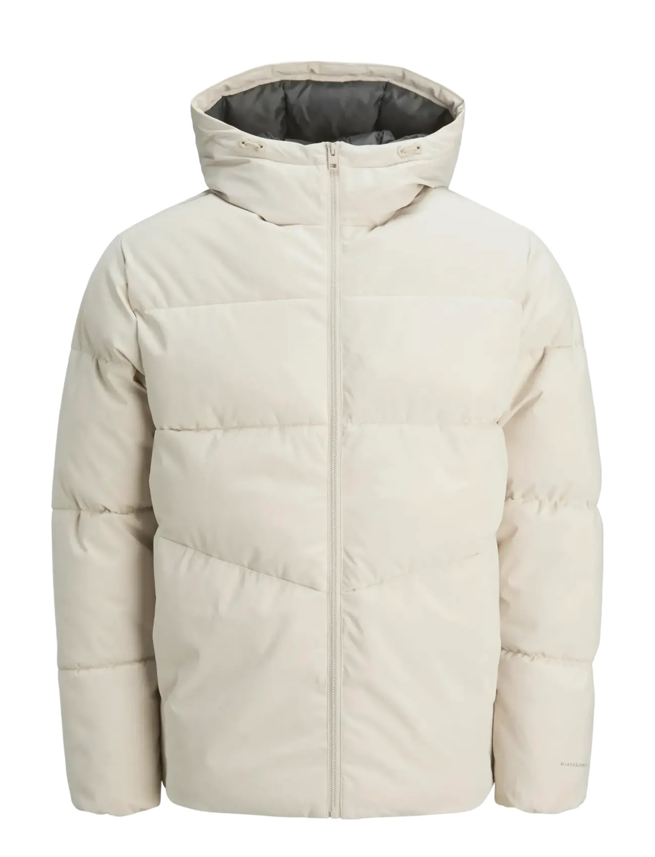 Jack & Jones JJGLOBAL PUFFER JACKET - Klær - MOONBEAM / white