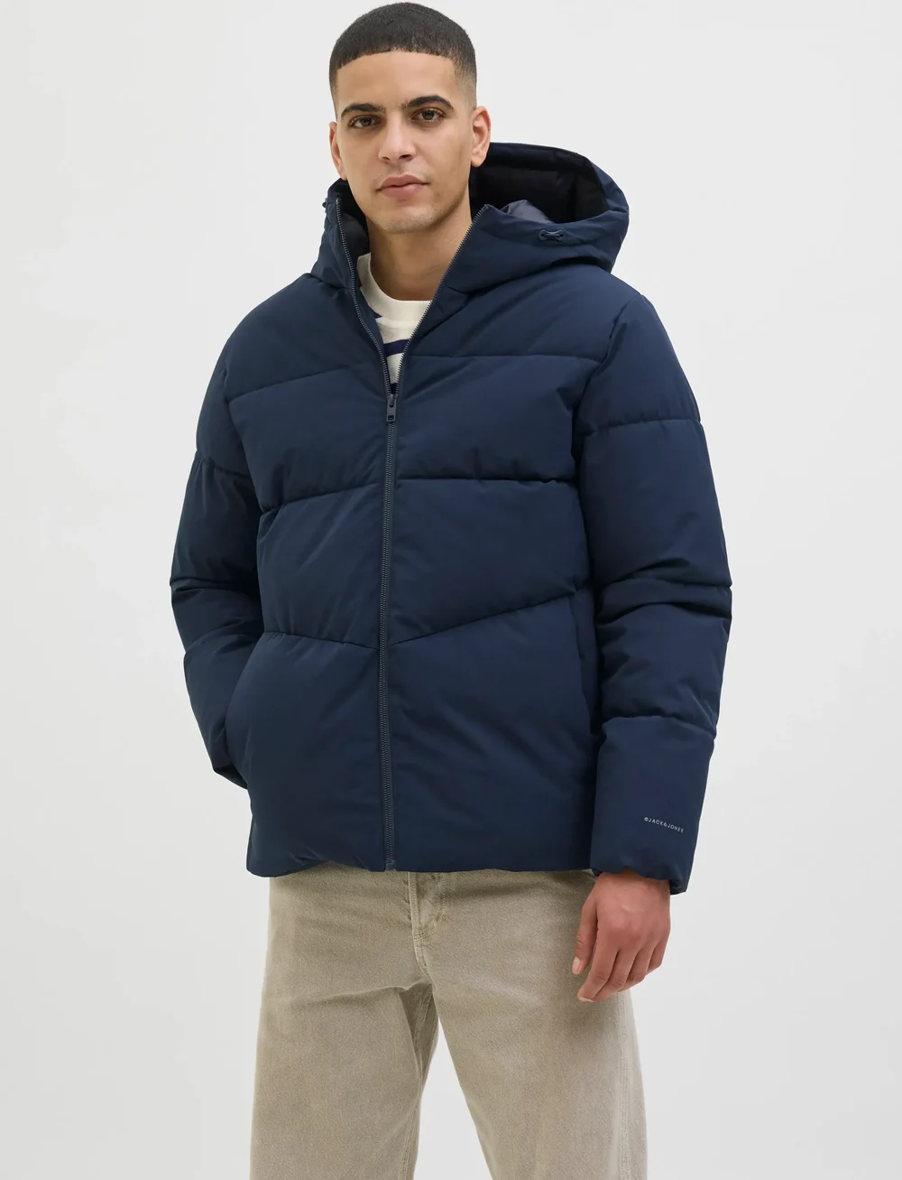 Jack & Jones - JJGLOBAL PUFFER JACKET - talvejoped - sky captain - 0