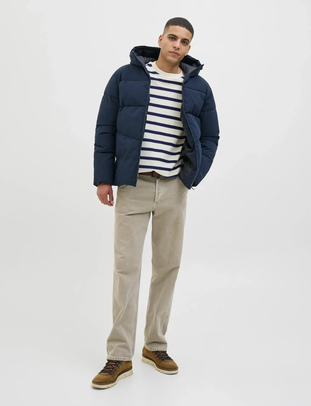 Jack & Jones - JJGLOBAL PUFFER JACKET - talvejoped - sky captain - 3