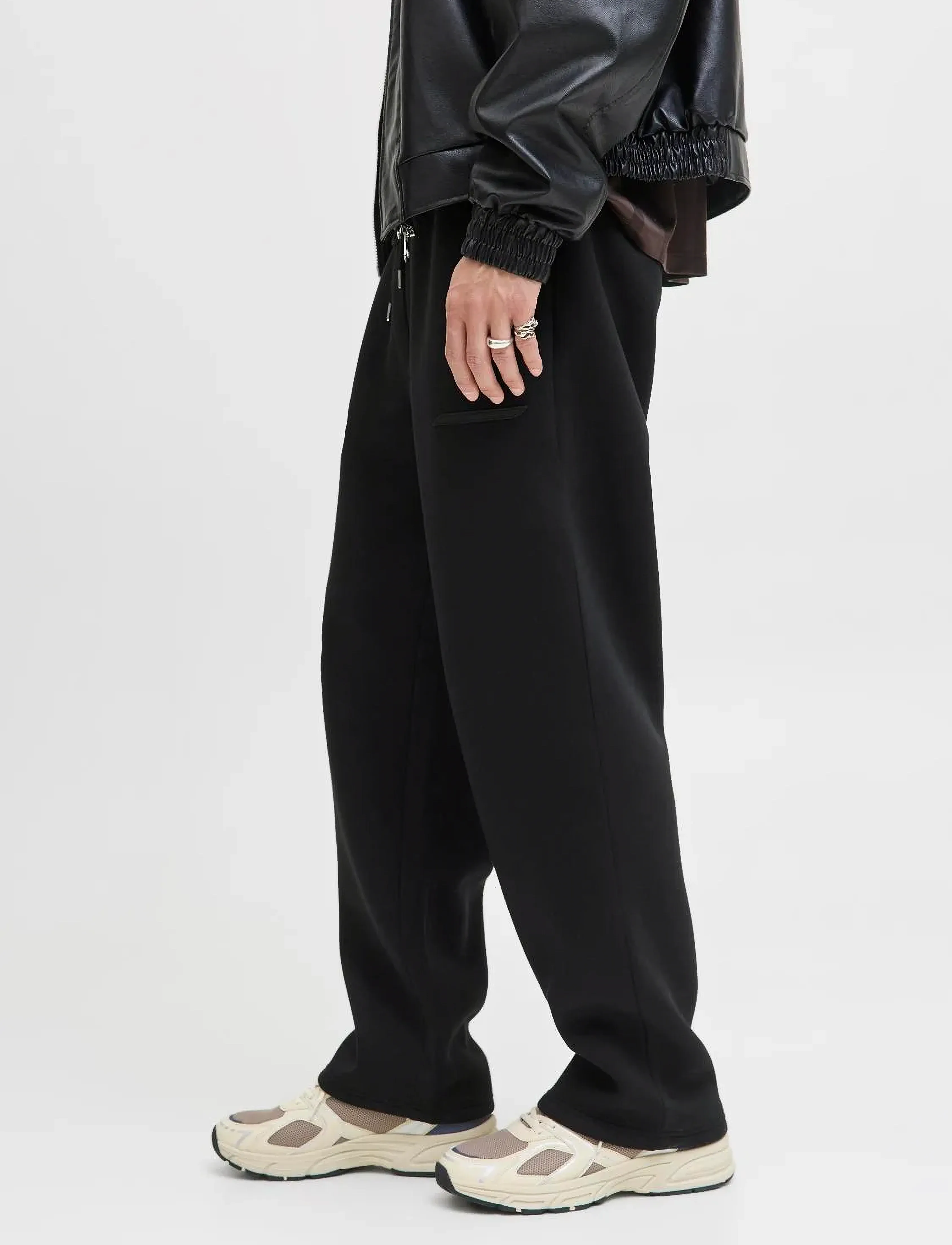 Jack & Jones - JPSTKARL SCUBA SWEAT PANTS LN - kollektionen - black - 3