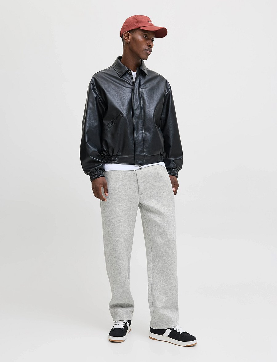 Jack & Jones - JPSTKARL SCUBA SWEAT PANTS LN - kolekcijas - light grey melange - 5