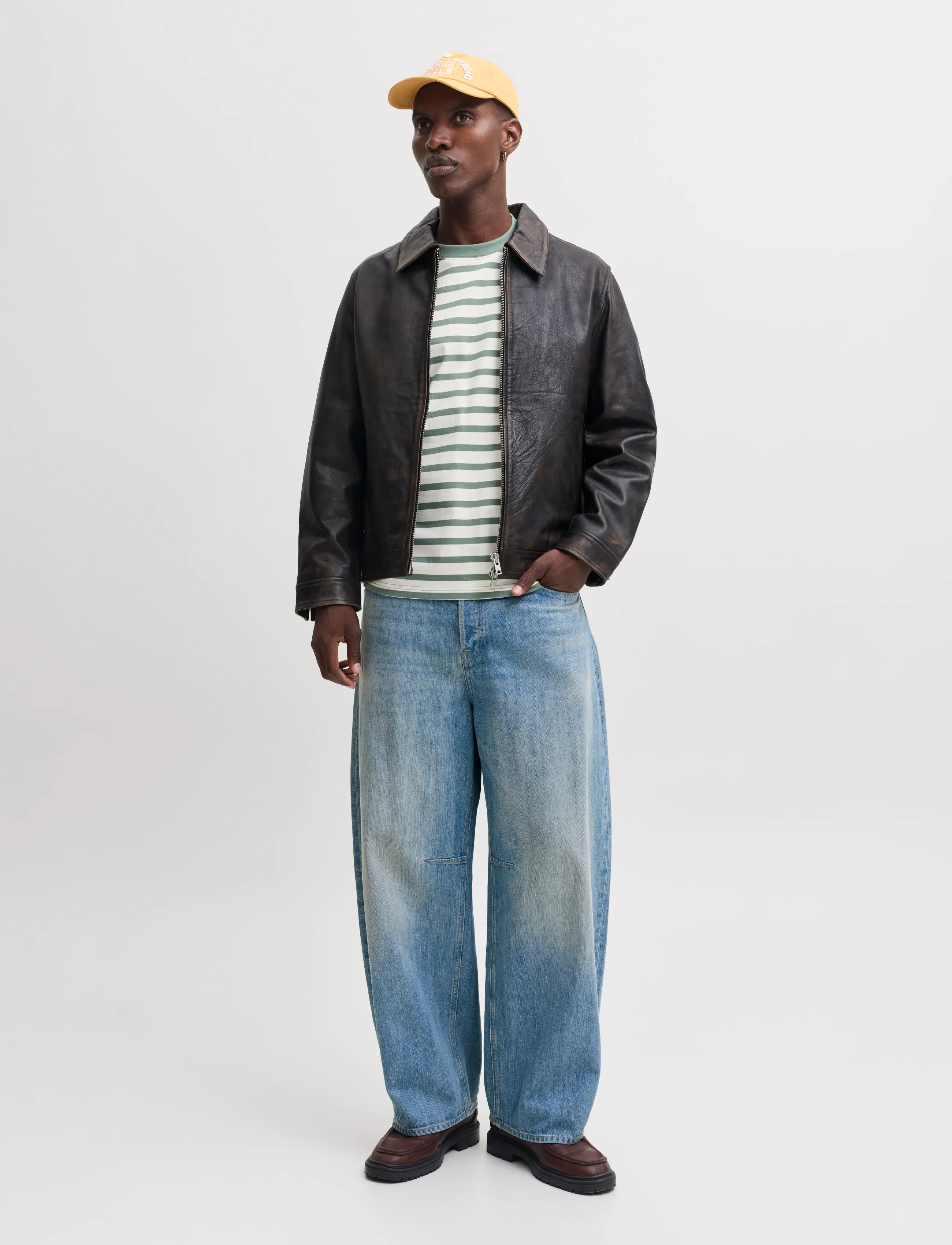 Jack & Jones - JORNORREBRO STRIPE TEE LS CREW NECK - langærmede t-shirts - laurel wreath - 4