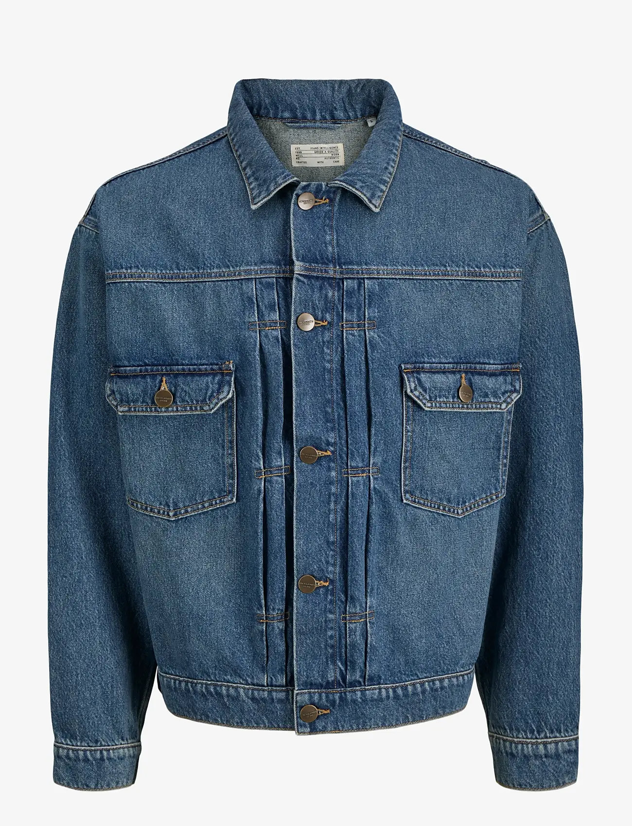 Jack & Jones - JJIMILES JACKET SQ 439 NOOS - uforede denimjakker - blue denim - 1