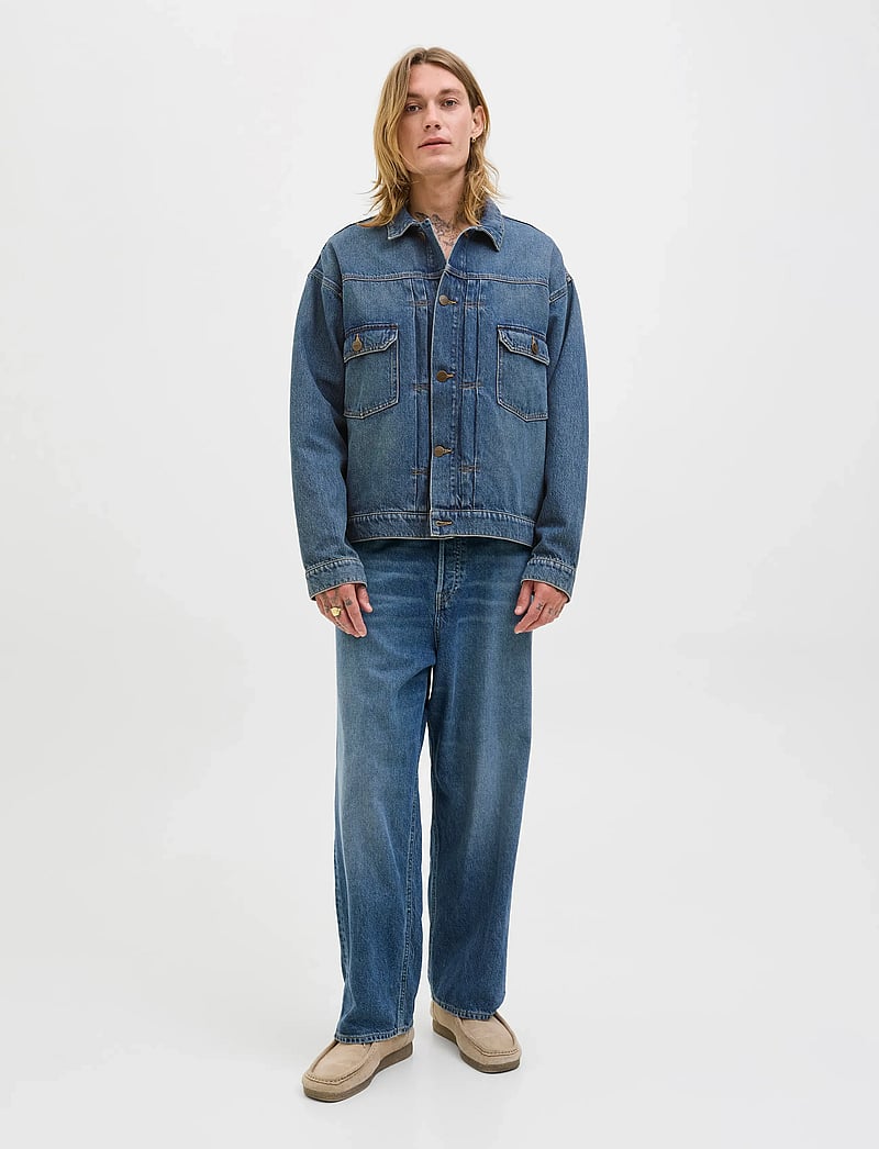 Jack & Jones - JJIMILES JACKET SQ 439 NOOS - ungefütterte denimjacken - blue denim - 3