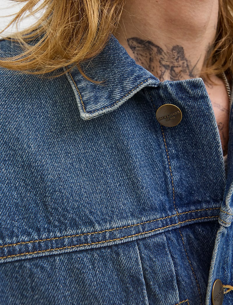 Jack & Jones - JJIMILES JACKET SQ 439 NOOS - ungefütterte denimjacken - blue denim - 5