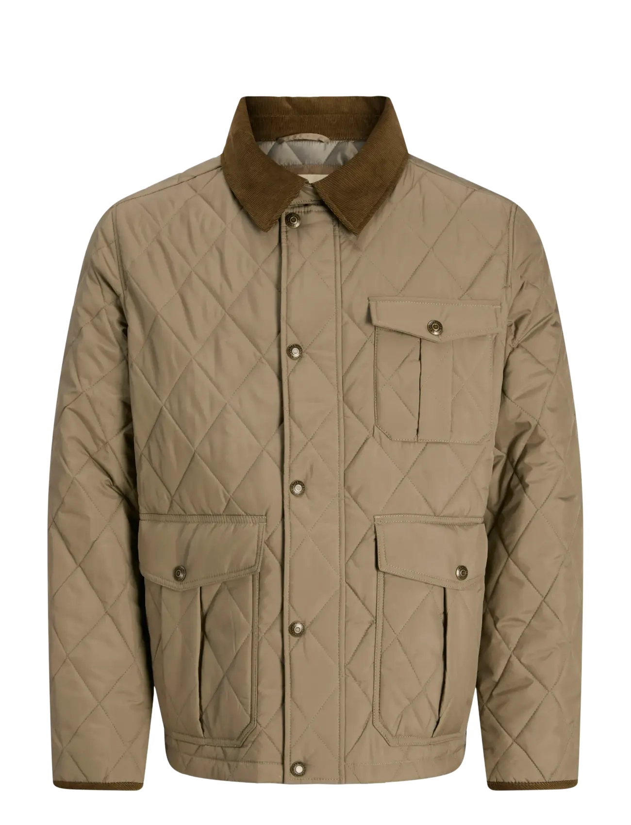 Jack & Jones JPRBLUBRYAN QUILTED JACKET - Wszystkie produkty - BRINDLE / beige