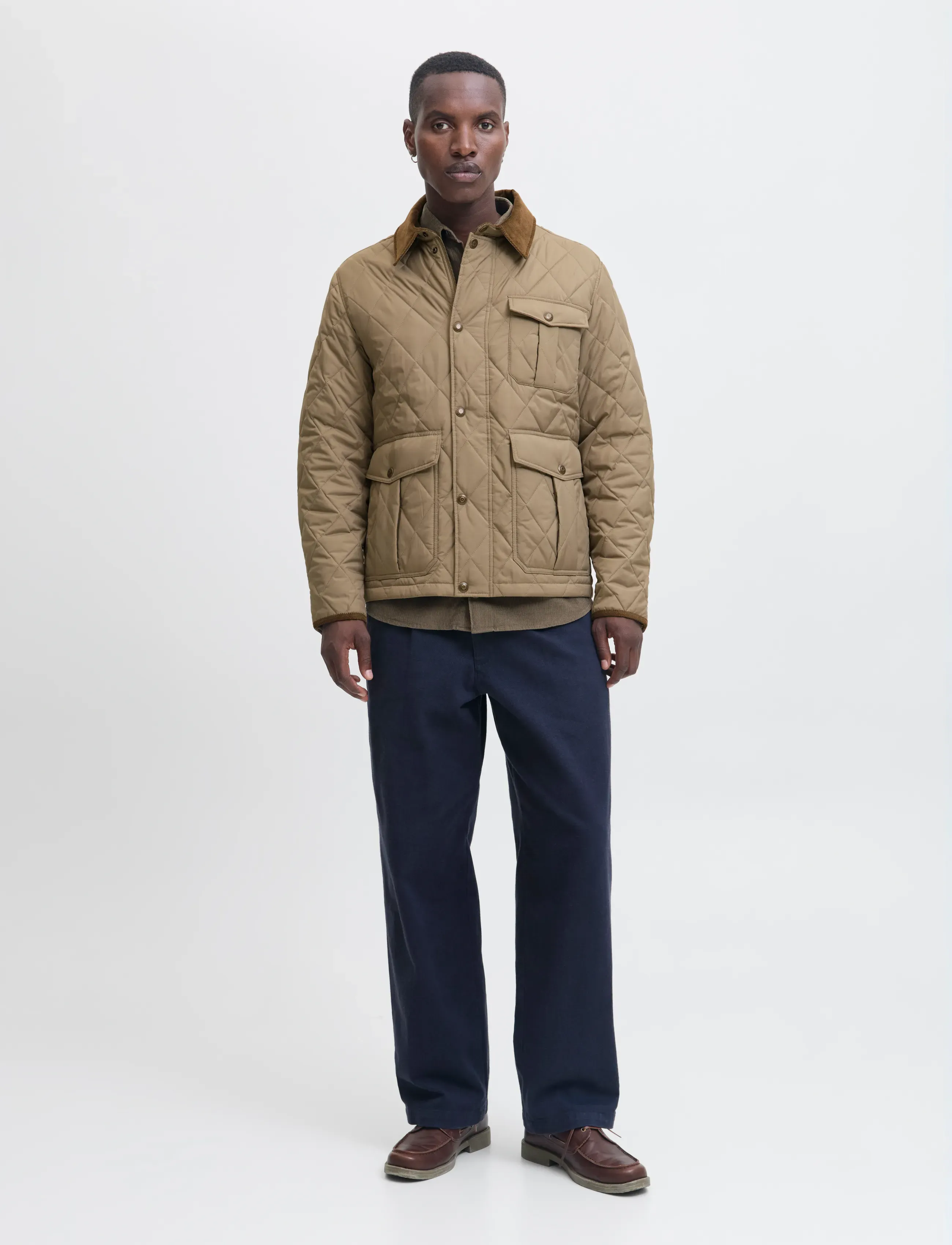 Jack & Jones - JPRBLUBRYAN QUILTED JACKET - ytterkläder - brindle - 3