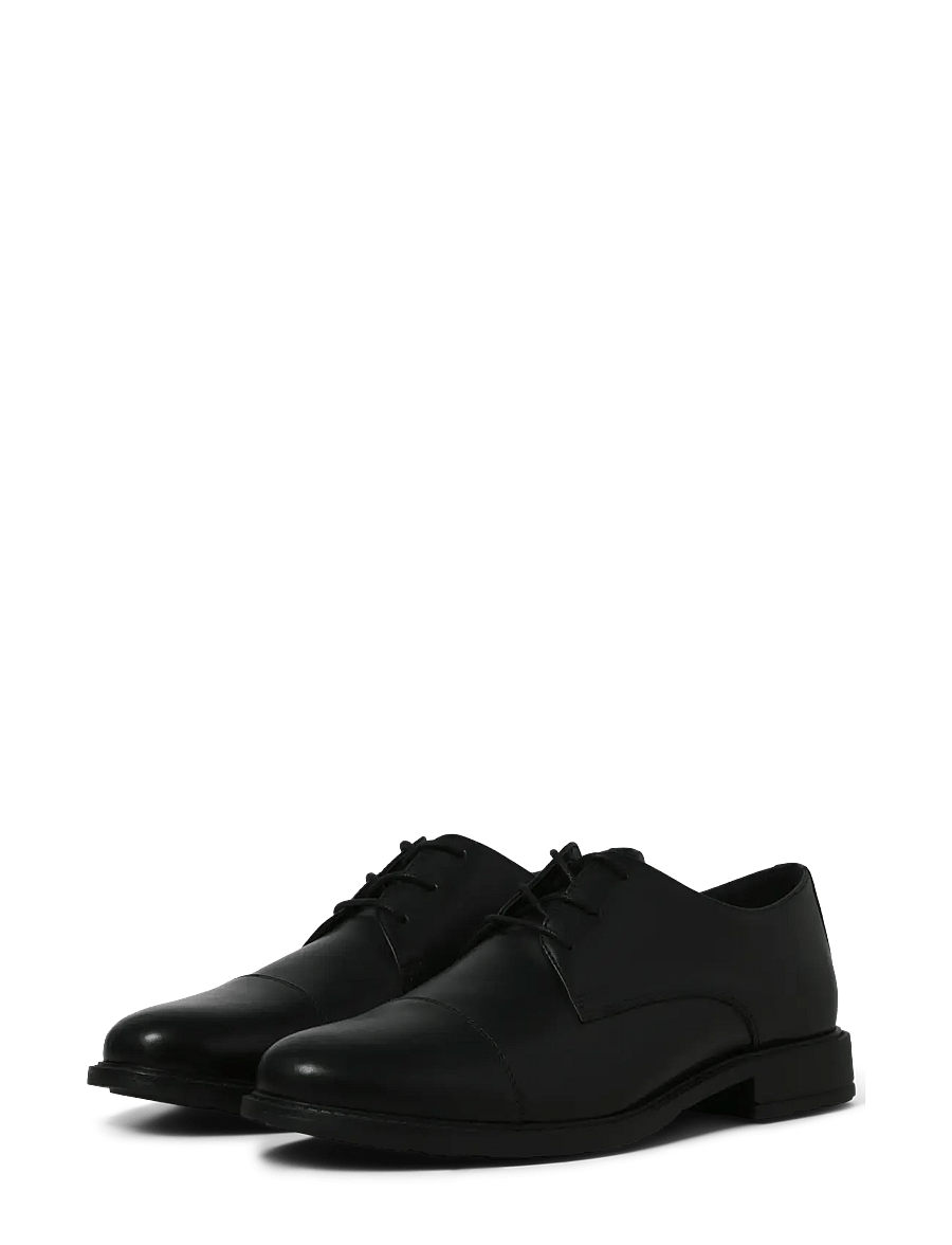 Jack & Jones - JFWOSLO LEATHER DRESS SHOE NOOS - lackskor - black - 3