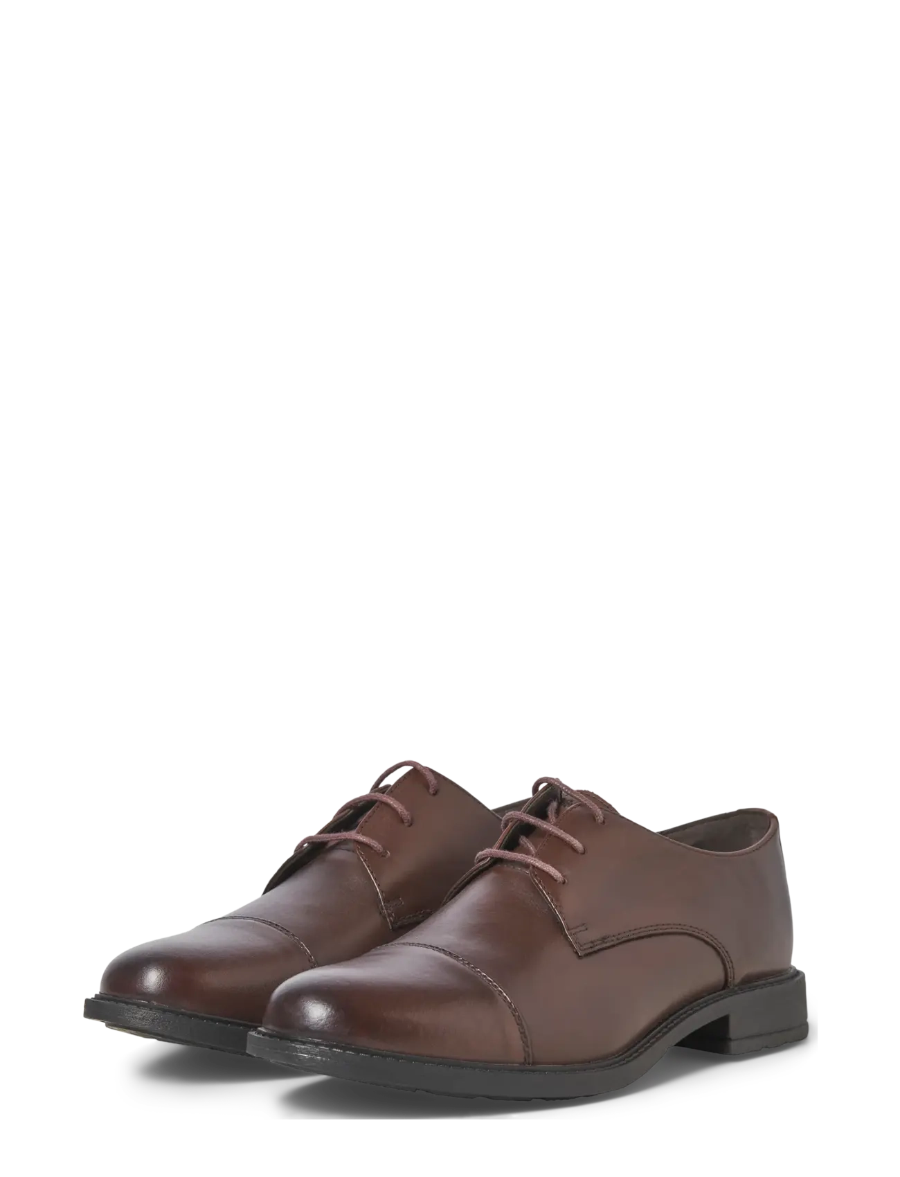 JFWOSLO LEATHER DRESS SHOE NOOS - BROWN STONE
