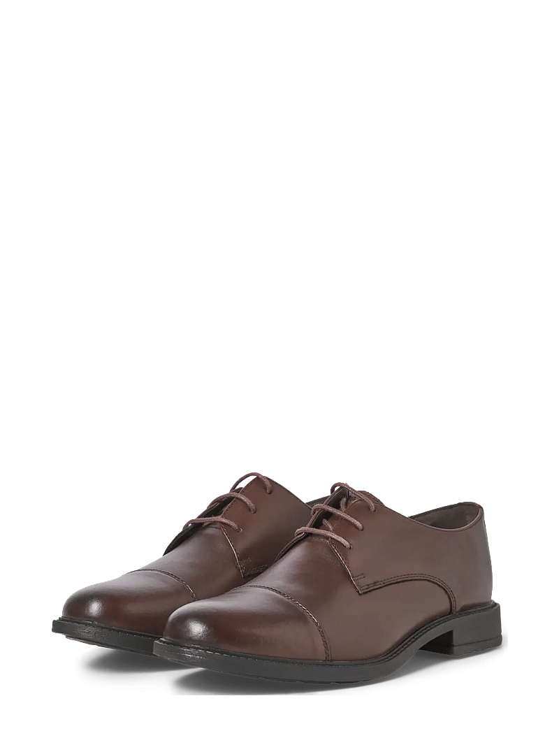 Jack & Jones - JFWOSLO LEATHER DRESS SHOE NOOS - lackskor - brown stone - 1