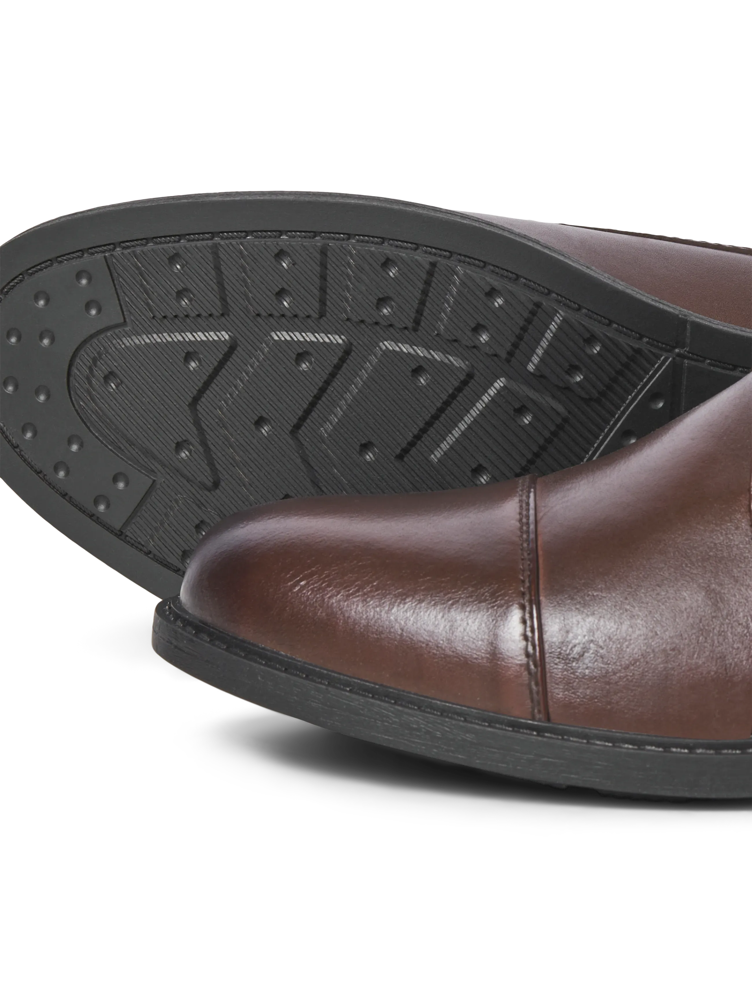 Jack & Jones - JFWOSLO LEATHER DRESS SHOE NOOS - lakuotos odos batai - brown stone - 5