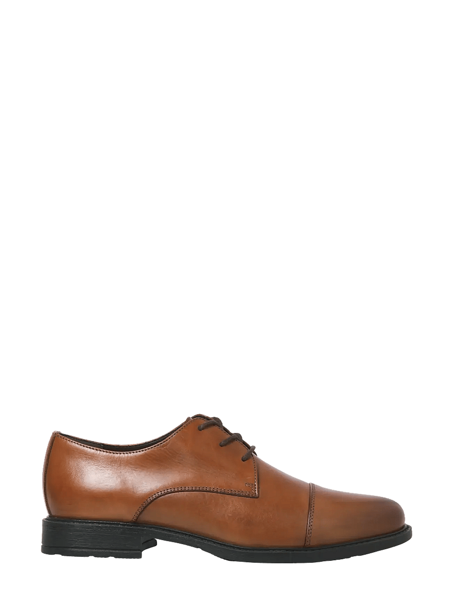 Jack & Jones - JFWOSLO LEATHER DRESS SHOE NOOS - lackschuhe - cognac - 2