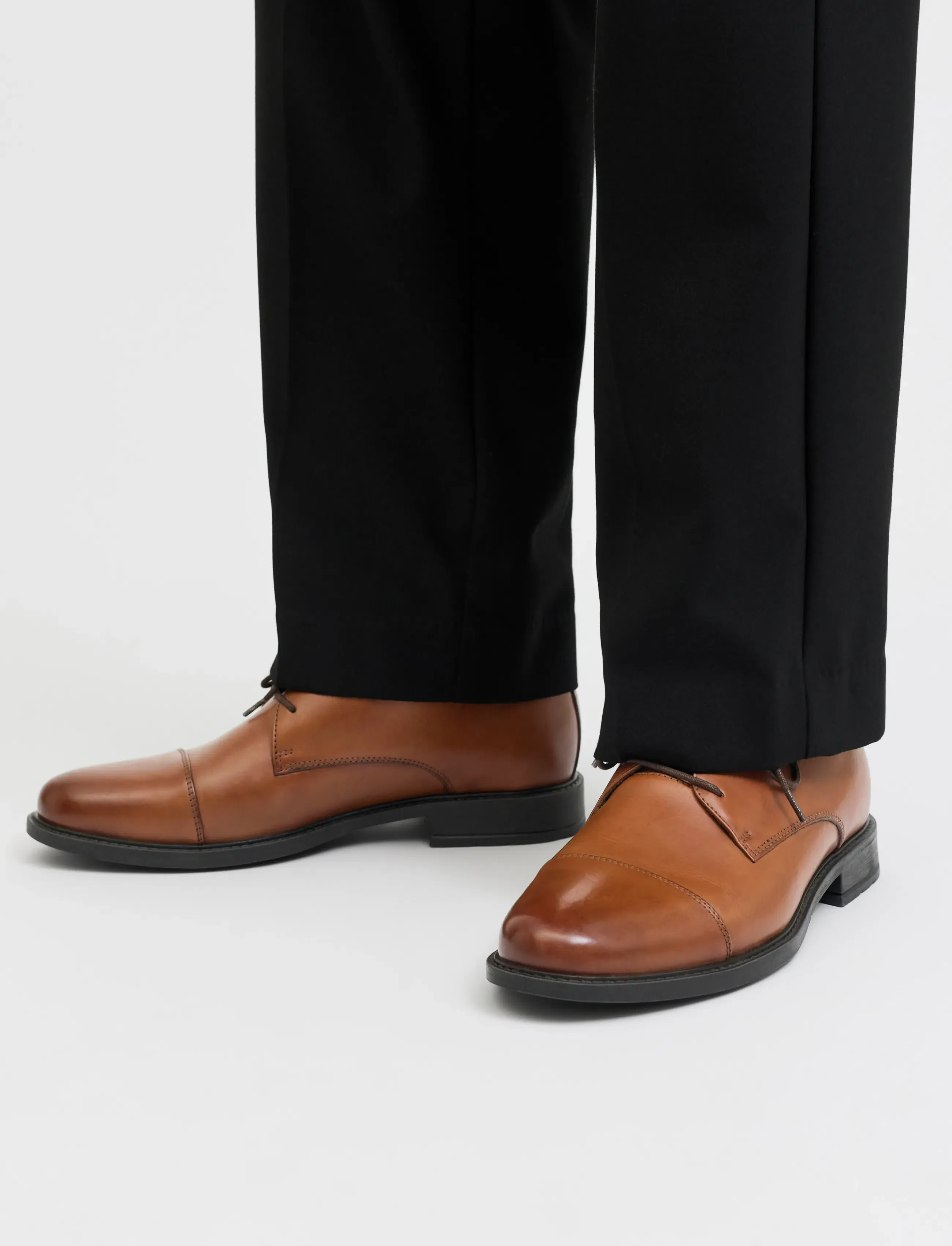 Jack & Jones Jfwoslo Leather Dress Shoe Noos, 42, Business, Braun - Oxford Schuhe, Männerswear