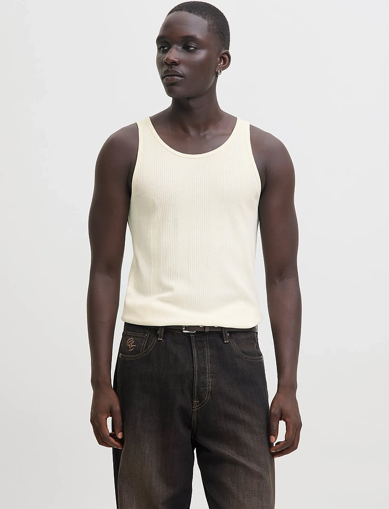 Jack & Jones - JORCAMBRIDGE TANK TOP - tank tops - antique white - 0