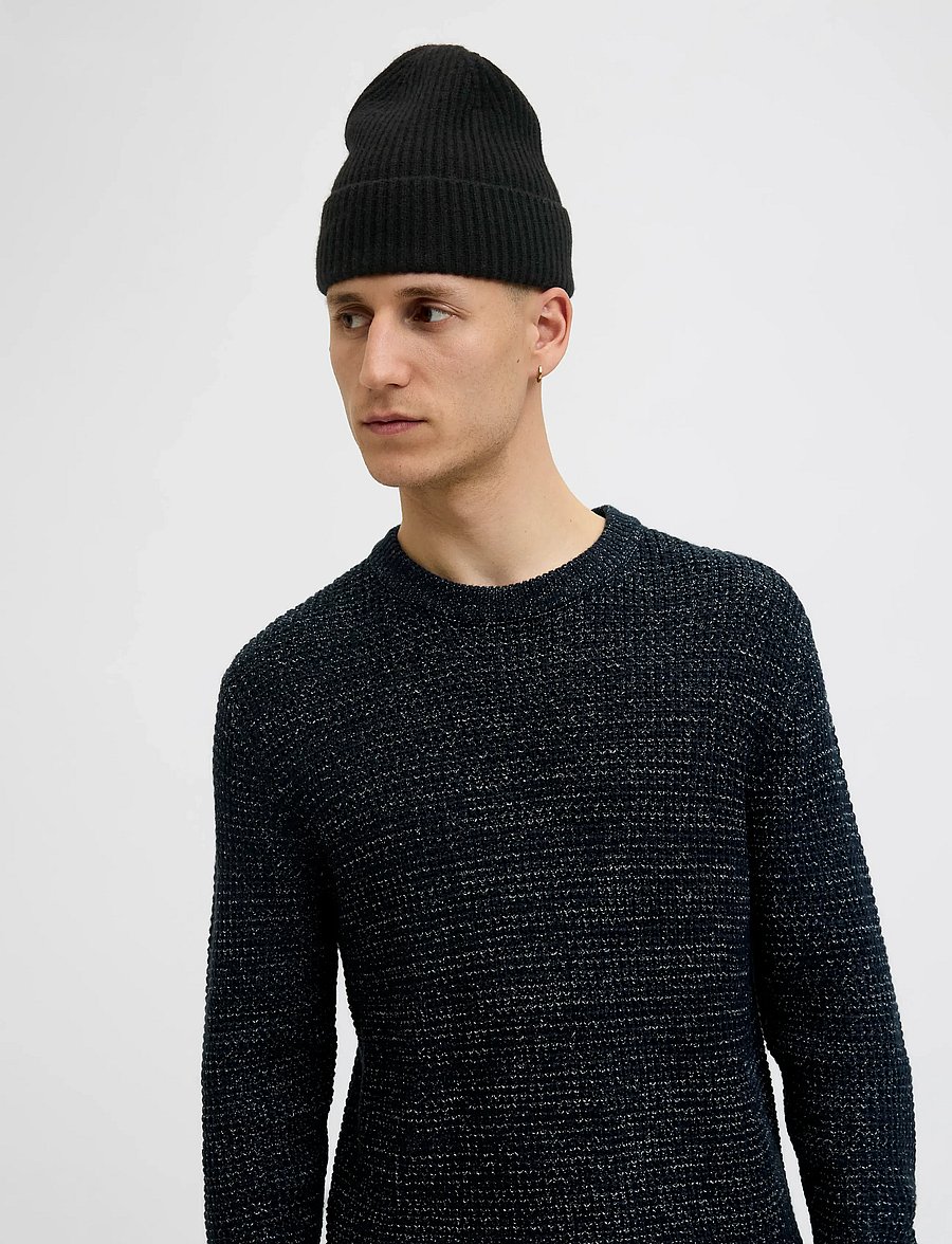 Jack & Jones - JACCOPENHAGEN WOOL BEANIE NOOS - kollektsioonid - black - 0