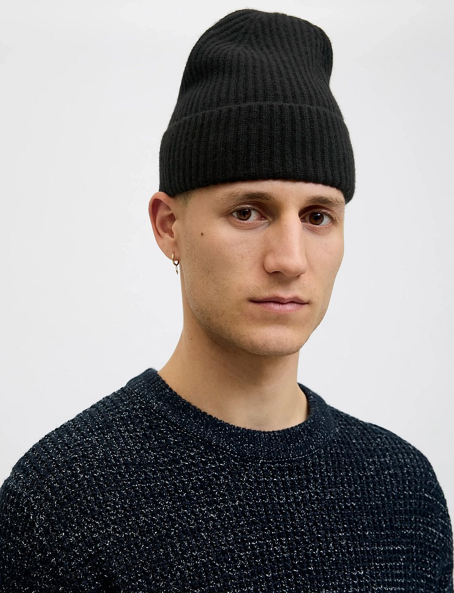 Jack & Jones - JACCOPENHAGEN WOOL BEANIE NOOS - kollektsioonid - black - 4