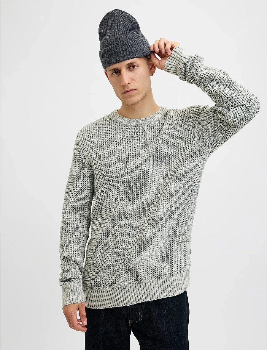 Jack & Jones - JACCOPENHAGEN WOOL BEANIE NOOS - kollektioner - dark grey melange - 0