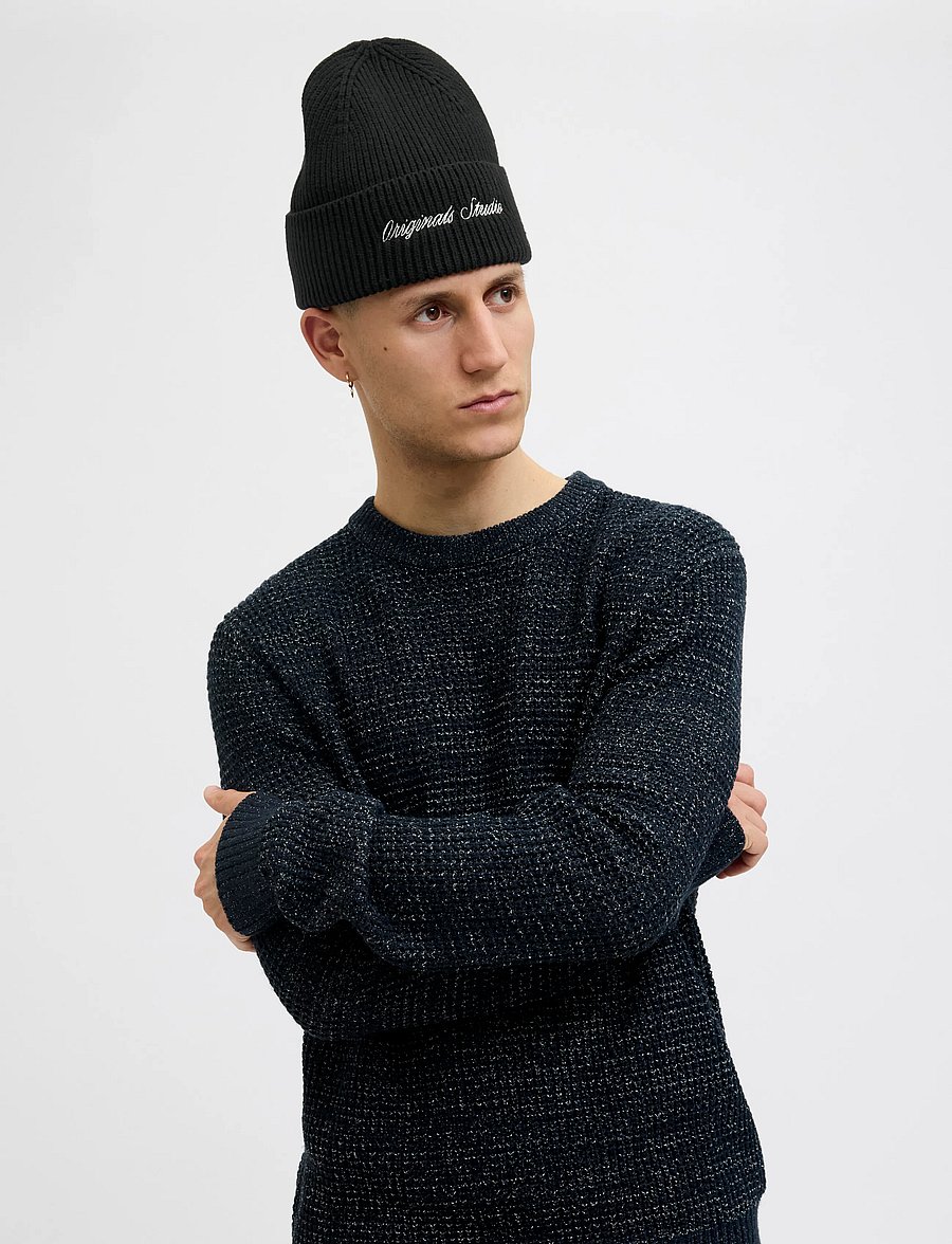 Jack & Jones - JACNORREBRO REGULAR BEANIE NOOS - kollektionen - black - 0