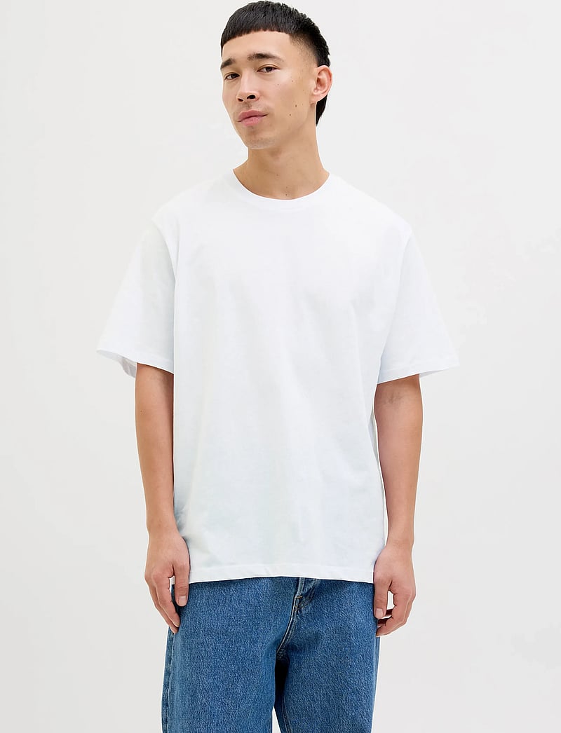 Jack & Jones - JJHUGO LOOSE TEE SS CN 5PK MP NOOS - kortärmade t-shirts - white - 0