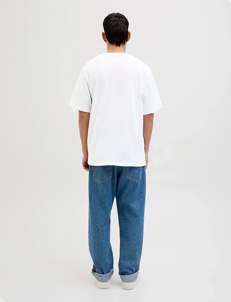 Jack & Jones - JJHUGO LOOSE TEE SS CN 5PK MP NOOS - lyhythihaiset - white - 3